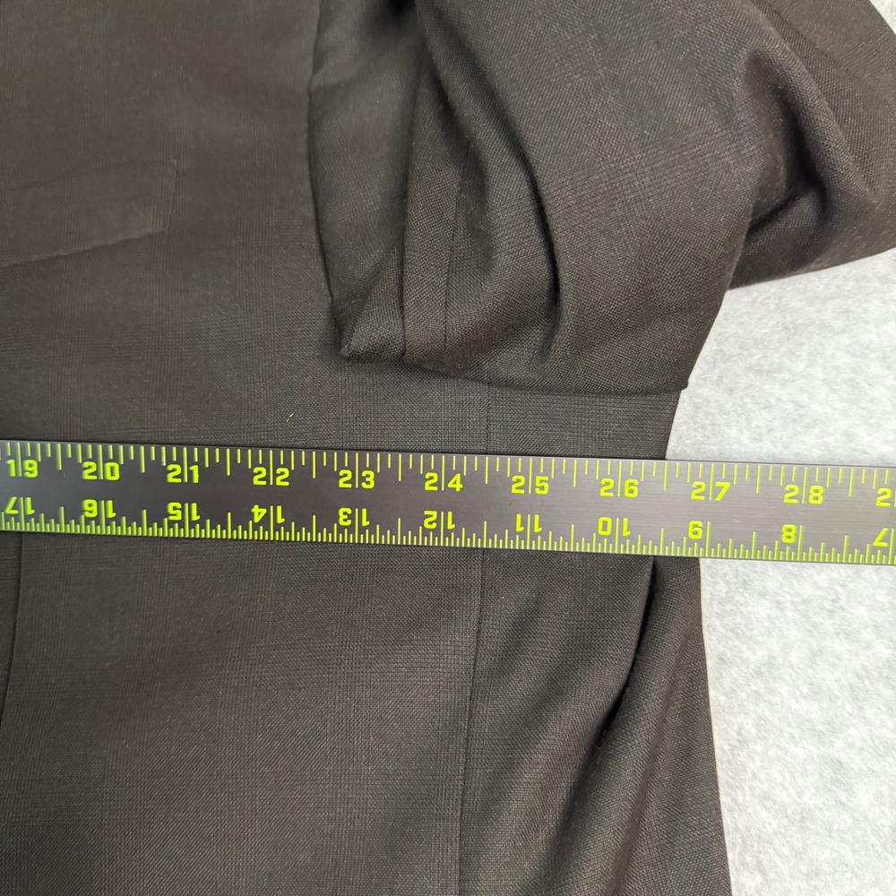 Oak Hill Perfect Fit Mens 54 REG Brown 2 Button Suit Jacket Blazer Stretch Solid - Picture 11 of 16